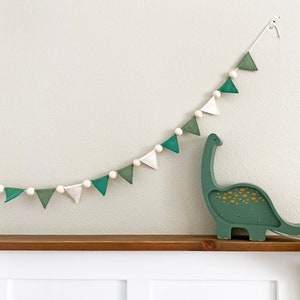 Mini Felt Triangle Banner for Nursery Decor - Party Scandi Garland | Handmade Wall Bunting for Baby Room or Baby Shower