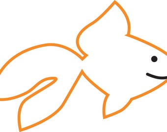 Goldfish Icon | Artwork | Graphic | Illustration | Download | Cricut | Web | Print