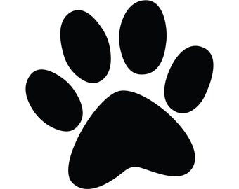 Dog Paw Print Icon | Artwork | Graphic | Illustration | Download | Cricut | Web | Print | Emoji