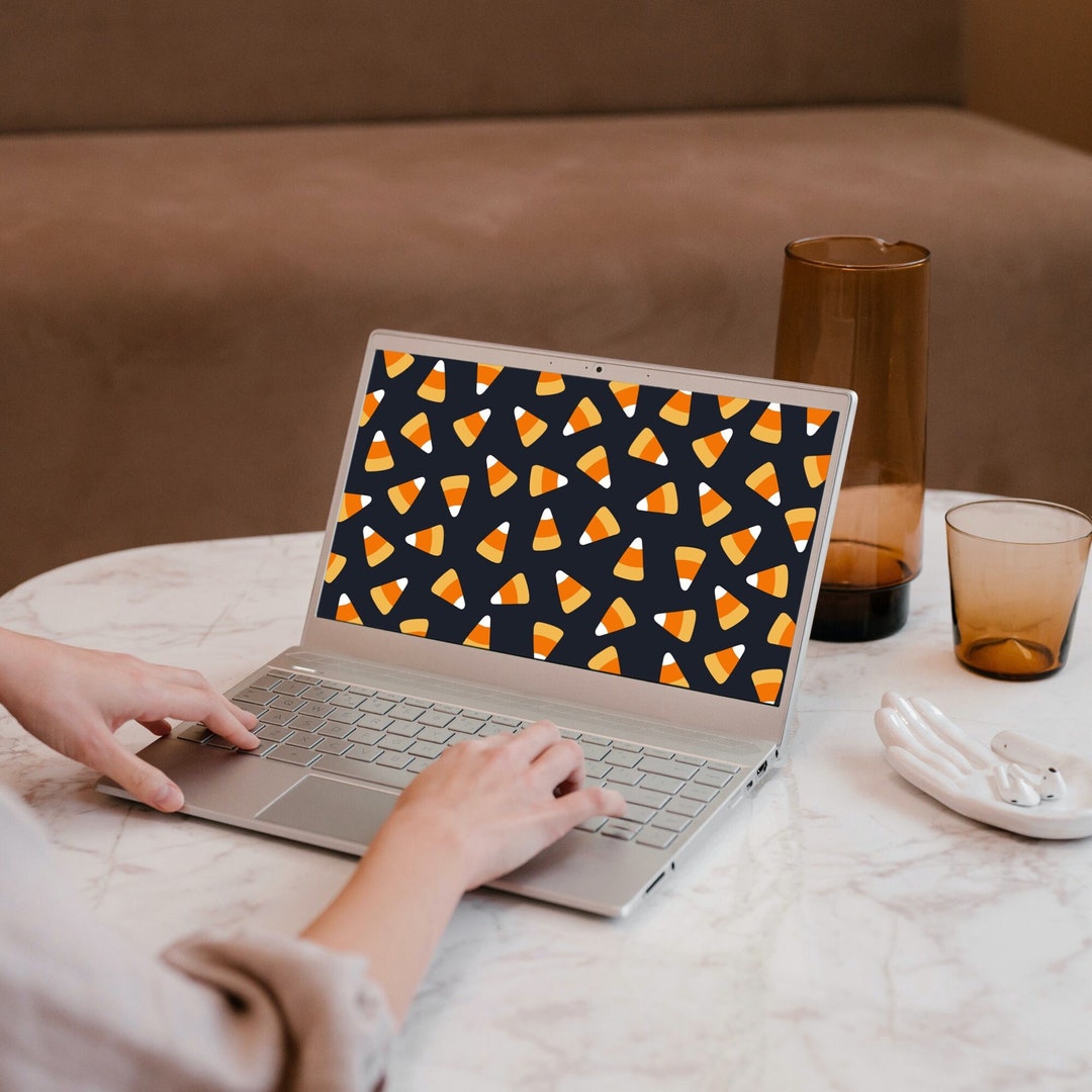 Candy Corn Computer Candy Corn Desktop Background - Etsy