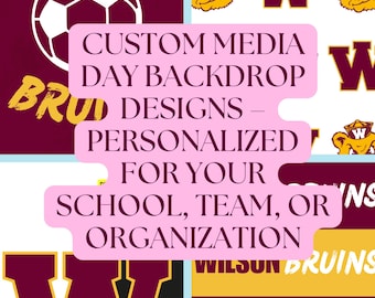 Custom Media Day Backdrop Designs – Personalized for Your School, Team, or Organization