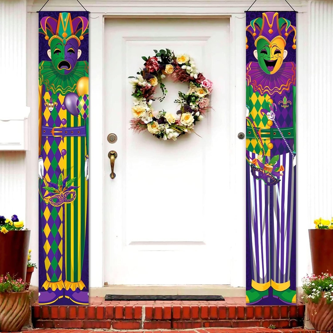 mardi gras porch lights