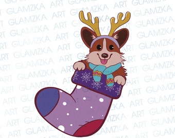 Christmas Png,Dog Christmas Stocking, Christmas Dog png, Dog Lover Png, Funny Dog Sublimation Digital Download, Pet holiday digital art