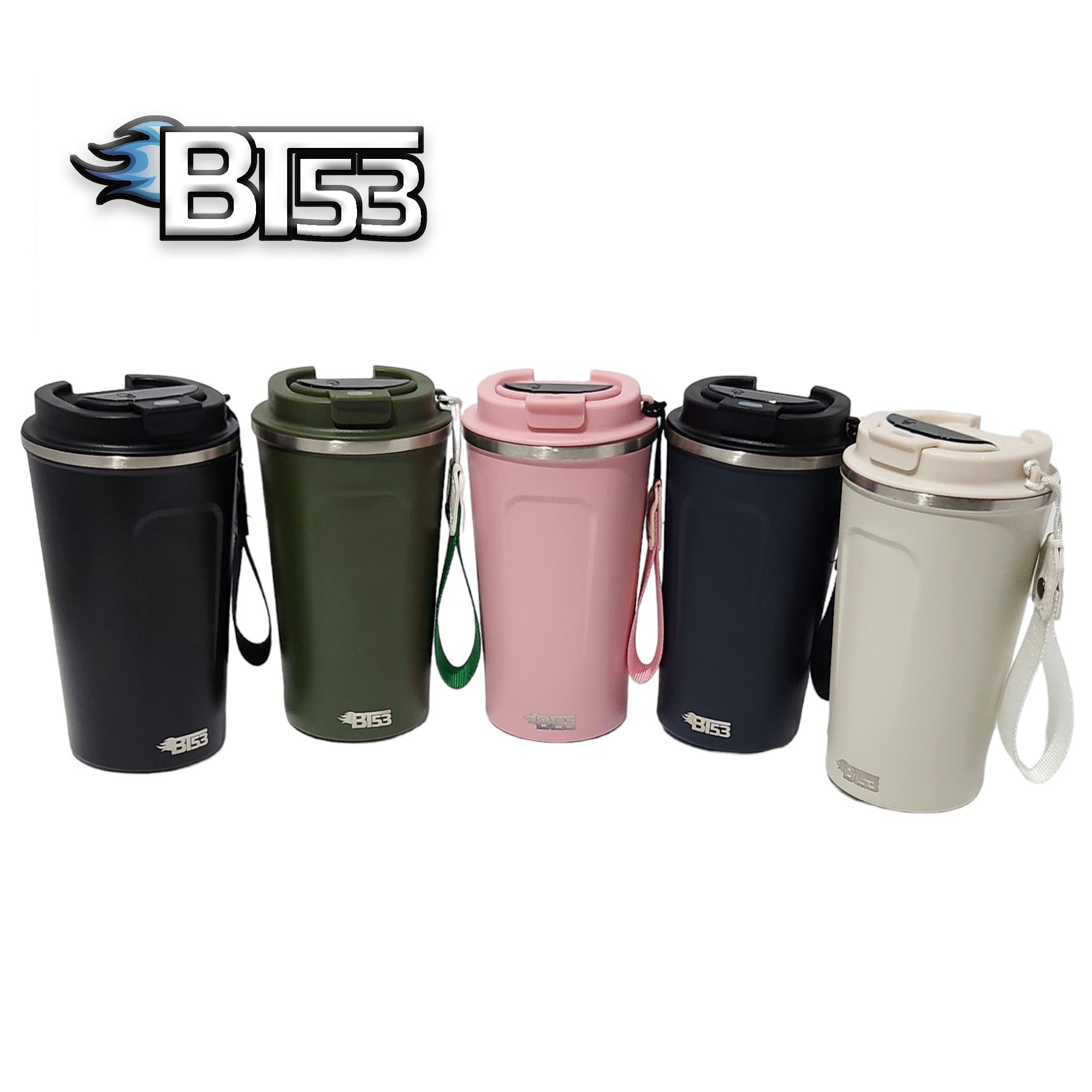 Insulated Cup 510ml Thermos Smart Coffee Mug Portable Thermal Tumbler  Temperature Display Vacuum Flasks Water Bottle White 