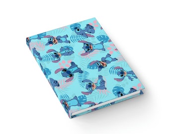 Disney Autograph Book, Personalized Notebook, Gift for Disney, Souvenir, Lilo and Stitch