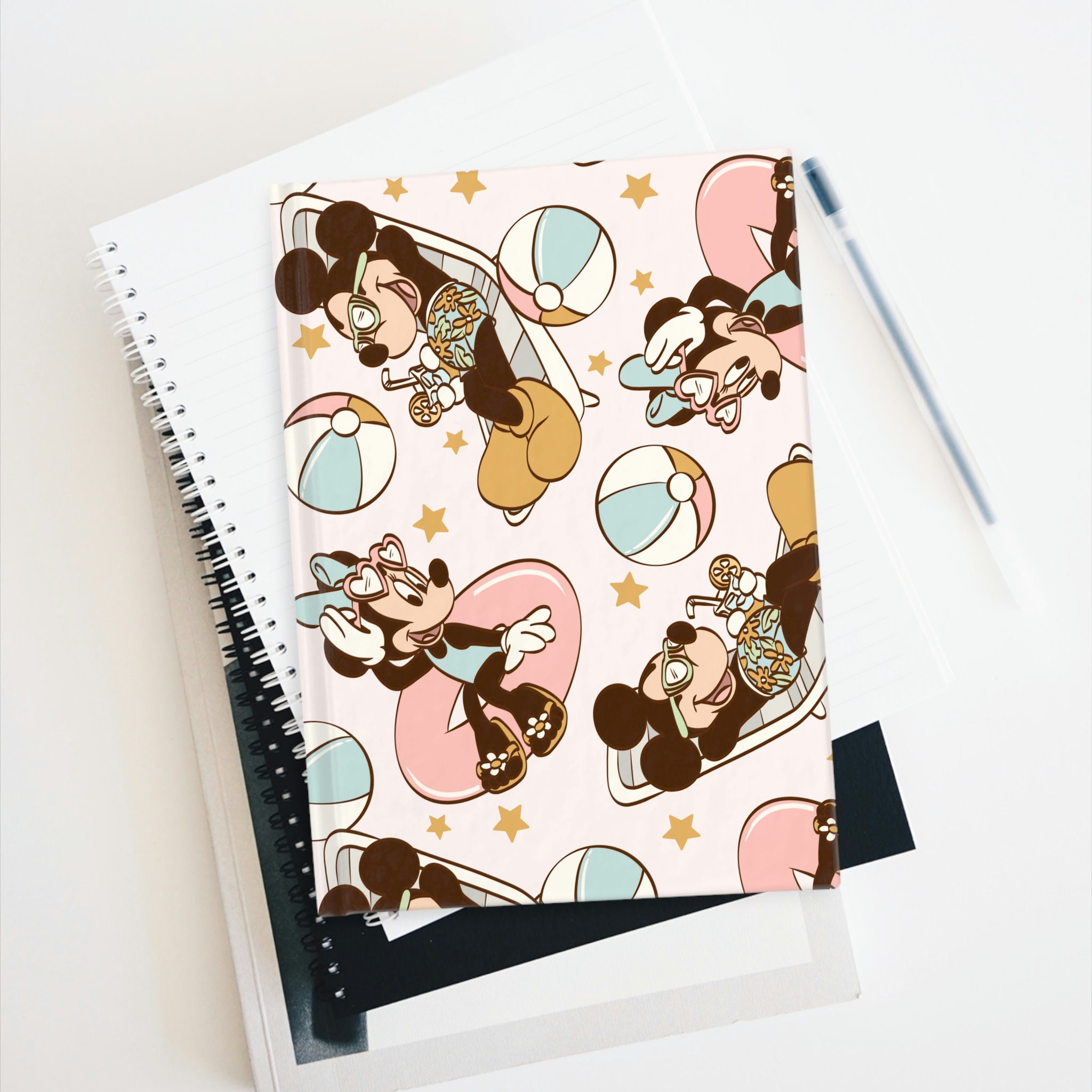 Mickey And Minnie Disney Hardcover Journal