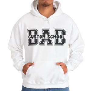 Dad Custom Hoodie Sweatshirt, Mom University Hoodie,
