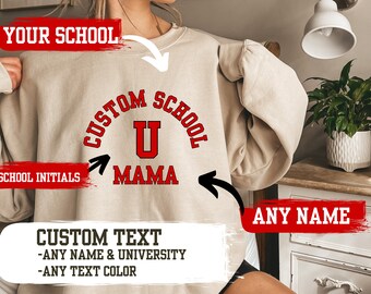 University grandmother Crewneck Sweatshirt,personalized Mom College shirt,custom Nana Jumper,Dad Any School Pullover sweater,graduation gift