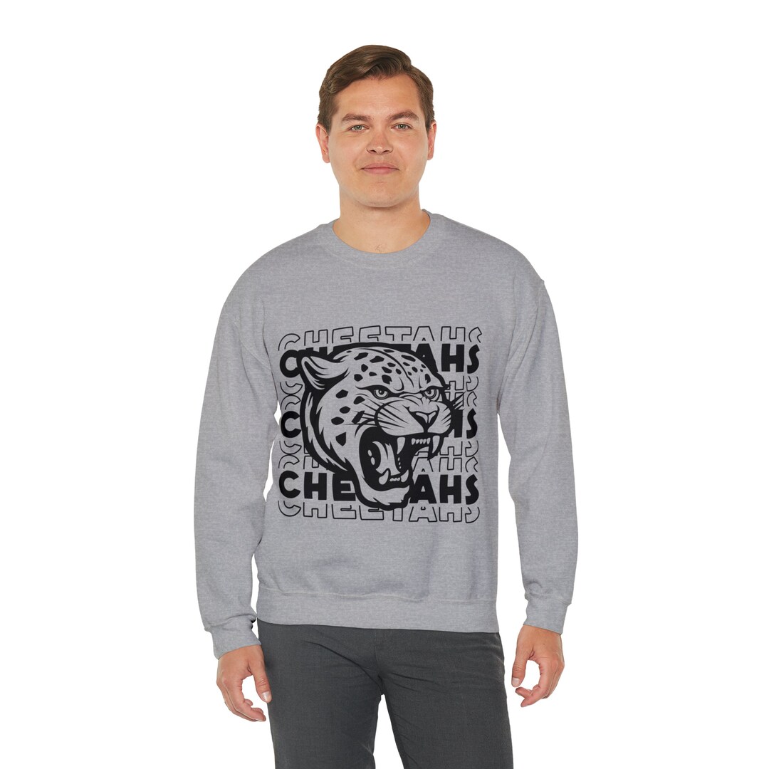 Cheetahs Mascot Sweatshirt Team Mascot Crewneck PE Teacher Etsy