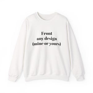 Sudadera con cuello redondo personalizable delantera y trasera, regalo personalizado, capas cómodas, diseño único,