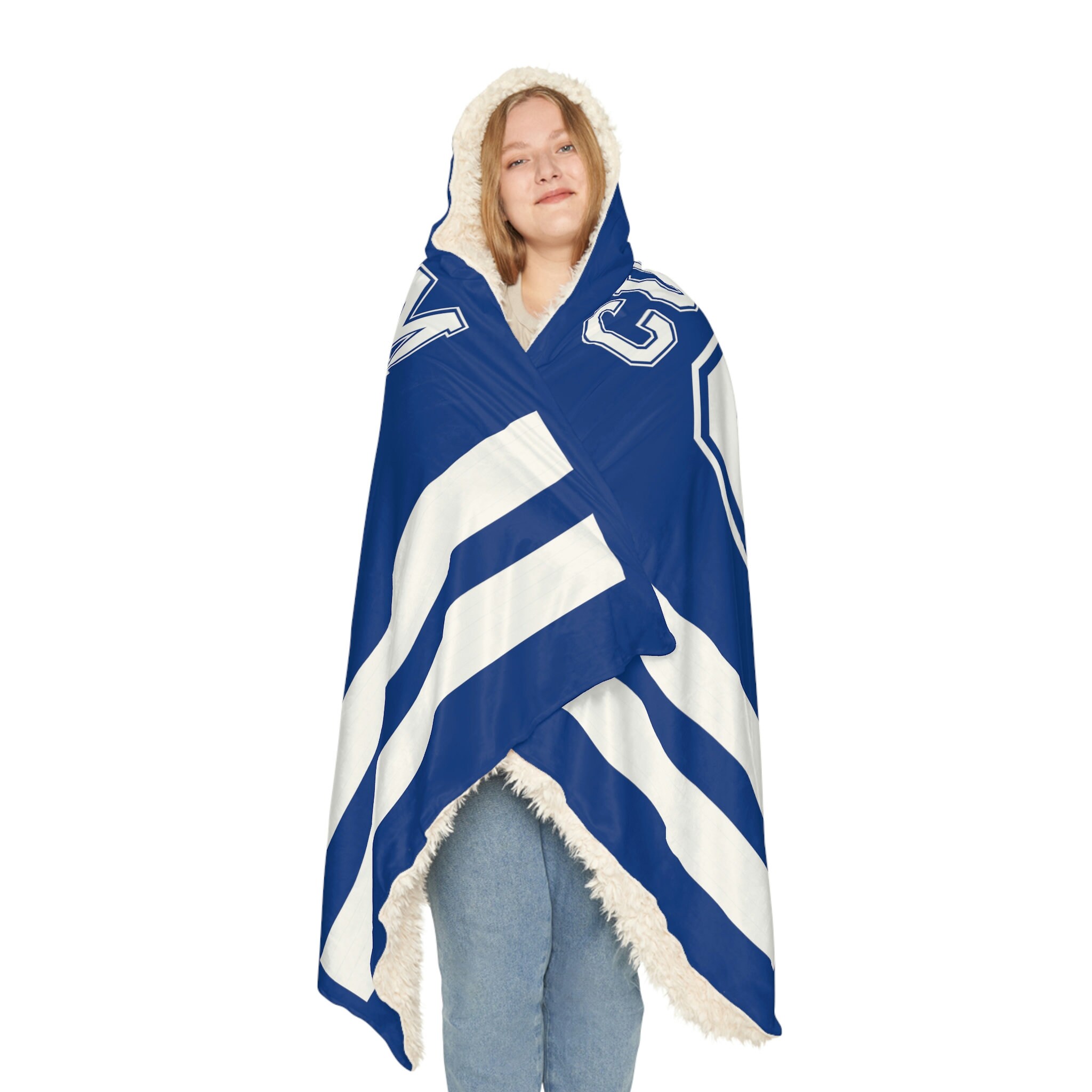 Football Jersey Hooded Blanket,custom Football Team Wearable Blanket