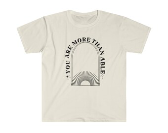 Sei più che capace Tshirt / Softstyle Tshirt / Worship Tshirt / Elevation Worship Lyrics / Trendy