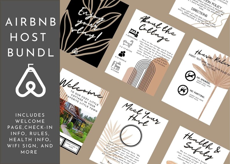 The Perfect Printable Bundle for AIRBNB Hosts That is Simple, Well ...