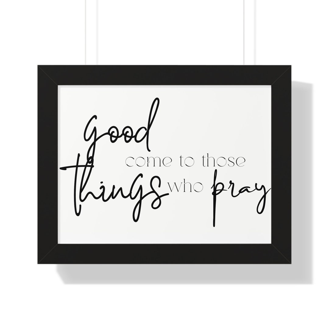 Good Things Framed Horizontal Poster, Godmother Gift From Goddaughter, Wedding Gift for Bride