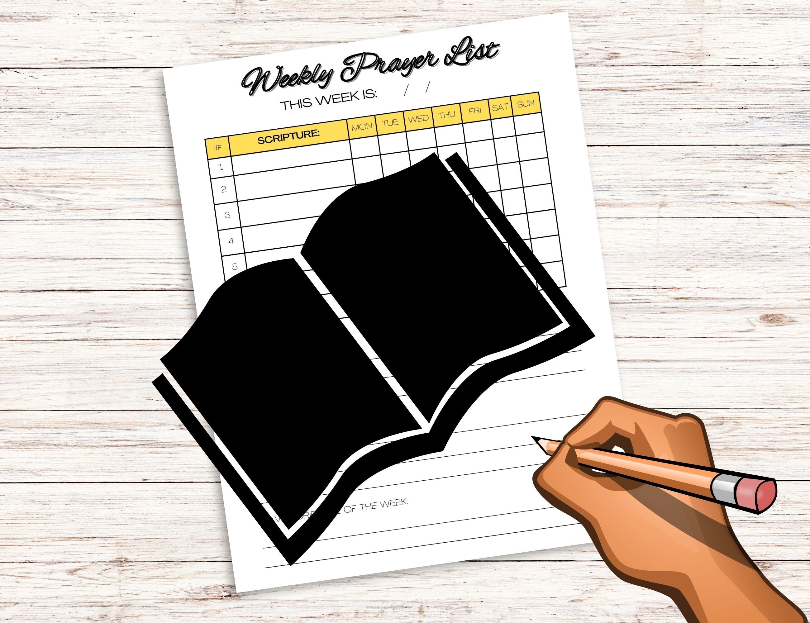 Weekly prayer list printable prayer sheet jesus lovers bible sheets