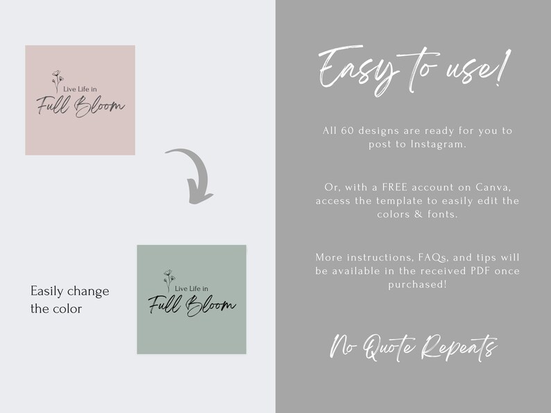 60 Flower Instagram Quote Templates Florist Flower Shop Social Media