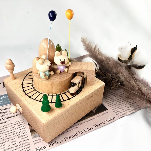 Bear With Music Box Etsy