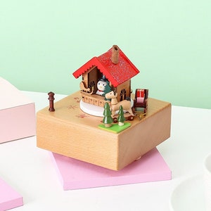 Christmas Snowman Wooden Music Box, Customized Music Box, Unique Gift, Special Keepsake