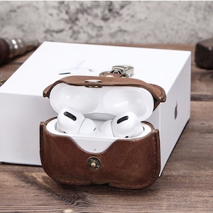 Personalized Engraving Airpods Pro Leather Case for Airpods 2/3 Apple Bluetooth Wireless Headphone Case