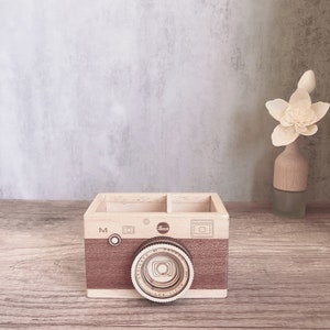Vintage Kamera Spieluhr aus Holz, Individuelle Spieluhr, Einzigartiges Geschenk, Besondere Andenken, Geschenk für Sie, Geschenk für Ihn Bild 5