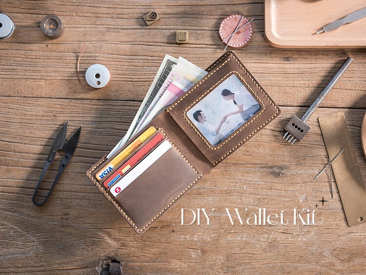 DIY Wallet Kit Personalized Engraving Wallet Customized Etsy