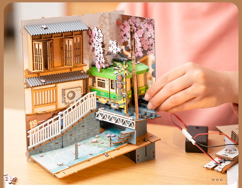 DIY Book Stand Handmade Book End Assembled Toys Wooden With Etsy