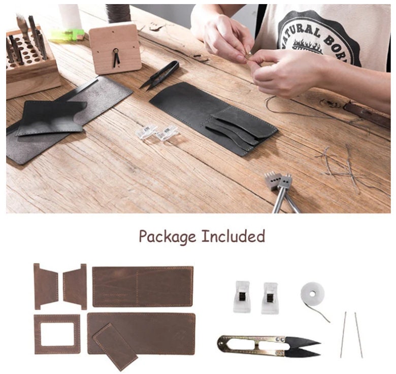 DIY Wallet Kit Personalized Engraving Wallet Customized Etsy