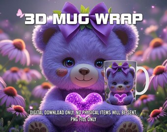 Opakowanie na kubek 3D, projekt sublimacji opakowania na kubek PNG, 11 uncji i 15 uncji, szablon kubka do kawy, projekt prasy do kubków 3D