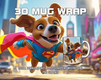 Opakowanie na kubek 3D, projekt sublimacji opakowania na kubek PNG, 11 uncji i 15 uncji, szablon kubka do kawy, projekt prasy do kubków 3D