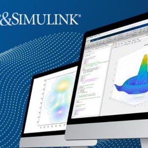 Puede incluir: Dos pantallas de ordenador que muestran gr&aacute;ficos y c&oacute;digo. Las pantallas est&aacute;n etiquetadas con "MATLAB & SIMULINK".
