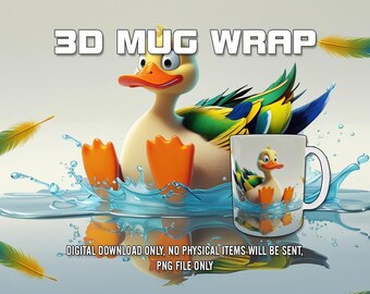 Opakowanie na kubek 3D, projekt sublimacji opakowania na kubek PNG, 11 uncji i 15 uncji, szablon kubka do kawy, projekt prasy do kubków 3D