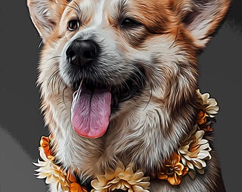 I Will Create Custom Pet Portrait, Cartoon Pet Portrait, Cartoon Dog Portrait, Cartoon Cat Portrait.