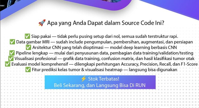 Python CNN-broncode: MRI-classificatie hersentumor (downloaden en uitvoeren) afbeelding 3