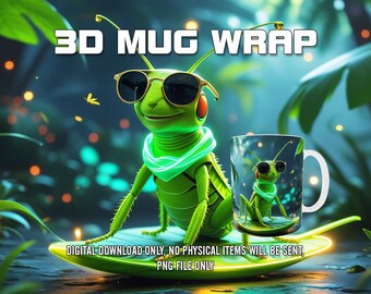 3D-mokomslag, mokomslag sublimatieontwerp png, 11 en 15 oz, sjabloon koffiekopje, 3D-mokpersontwerp