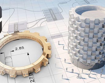 Servicios profesionales de modelado 3D con Rhino, diseño de precisión para arquitectura, productos, fabricación, detalles precisos, rapidez y alta calidad.