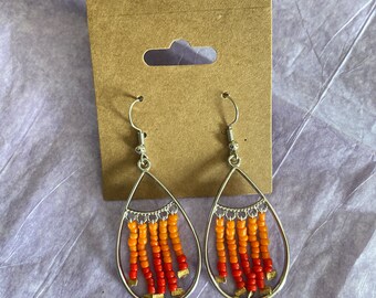 Fall teardrop dangles