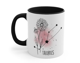 Taurus Mug, Gift for Taurus, Astrology Sign Mug, Birthday Gift Taurus, Zodiac Sign Mug, Astrology Sign Mug, Taurus