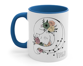 Virgo Mug, Gift for Virgo, Astrology Sign Mug, Birthday Gift Virgo, Zodiac Sign Mug, Astrology Sign Mug, Virgo Art