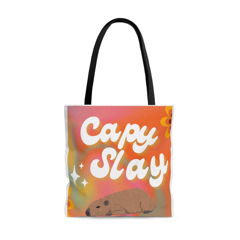 Capybara Capy Slay Tote Bag - Etsy