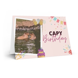 Biglietto capibara compleanno capibara
