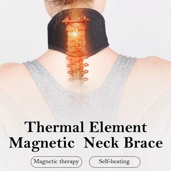 Tourmaline Therapy Self Heating Neck Pad Massager Magnetic Neck Brace For Neck Pain Relief