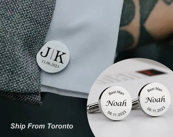 Personalized cufflinks with initials, Custom Cufflinks, Wedding Gift, Groomsman Gifts, Father's Day gift, Gift for Husband, Boyfriend Gift