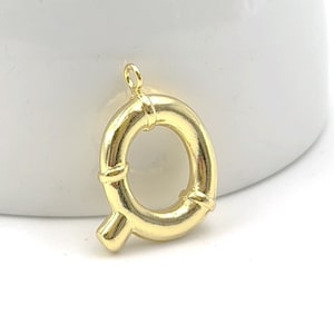 Colgante de oro macizo de 14 quilates con dos letras entrelazadas y diseño personalizado especial. Colgante con dos iniciales. Colgante con inicial de la A a la Z.