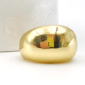 14K Gold Dome Ring Gold Filled Ring Minimalist Ring Chunky Gold Ring Stacking Rings Classy Dome Ring Dome Ring Gold Dome Ring Gift For Her