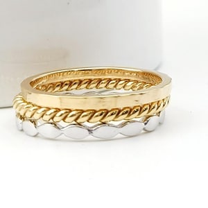 14K Gold Filled Stackable Rings Set, SET G 14k Gold Filled Stack Ring Set, 3 Rings Stackable Rings Set, Ring For Women