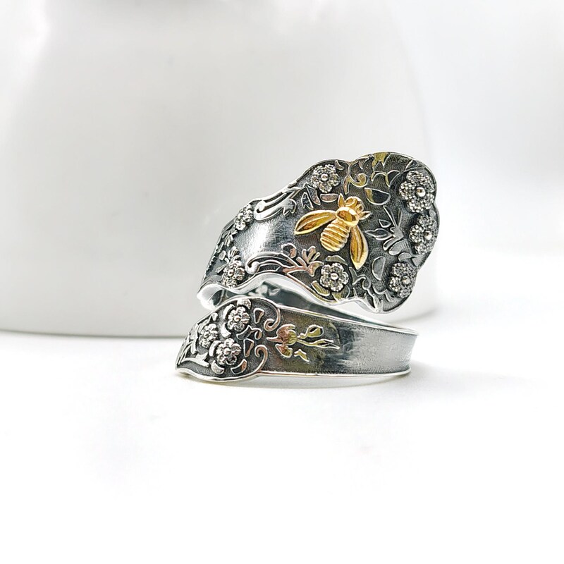 Bee Spoon Ring - Etsy