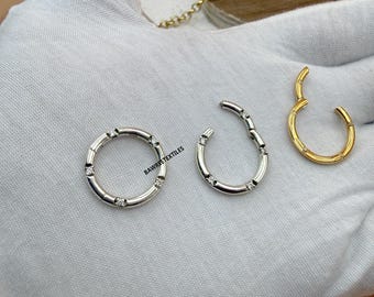 Diamond Charm Lock: 14K Gold Round Enhancer Pendant