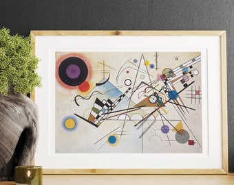 Wassily Kandinsky Composition VIII, Architecture prints, bauhaus art, PRINTABLE ART, instant download