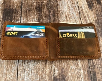 Mini Front Pocket Wallet For Men - Minimalist Wallet with Credit Card Case