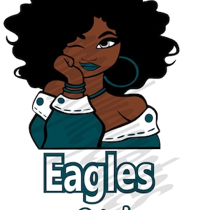 Eagles Girl Fan Digital SVG Downloadable File